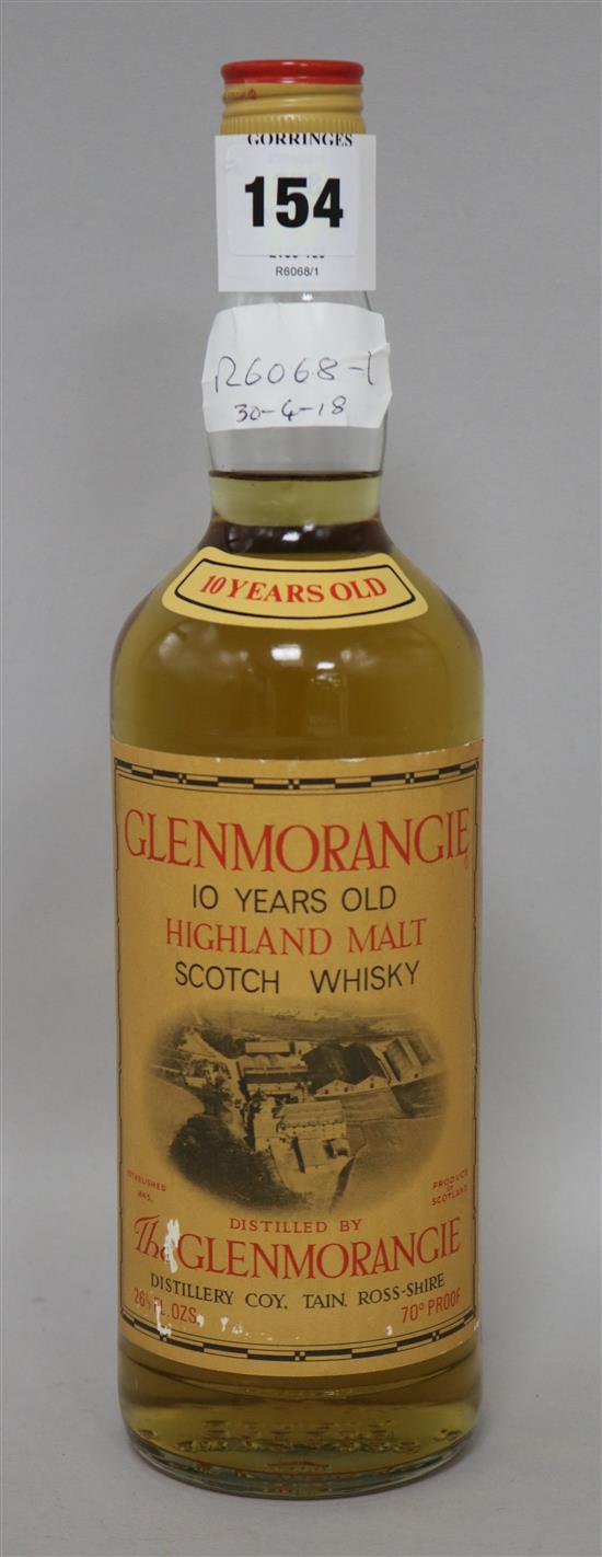 One bottle of Glenmorangie 10 year old Malt Whisky